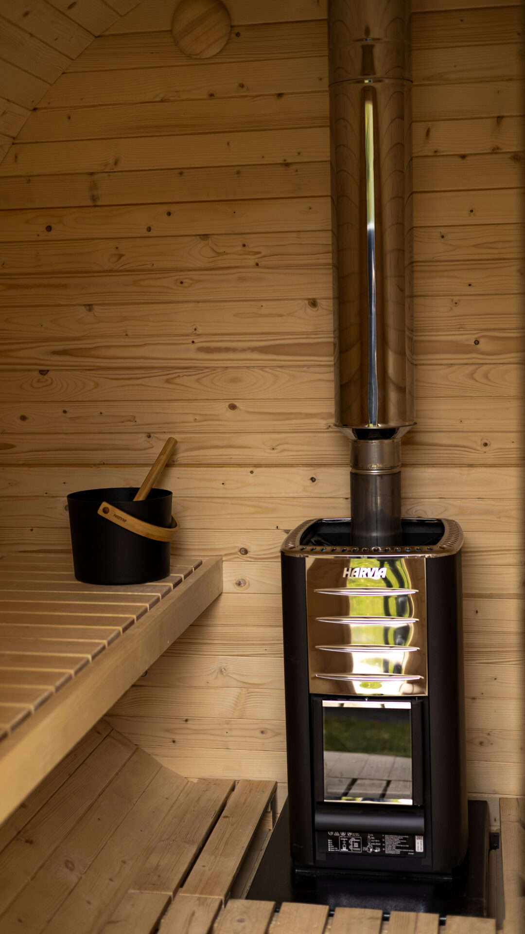 Joris sauna by Celsium placed within a quiet forest setting