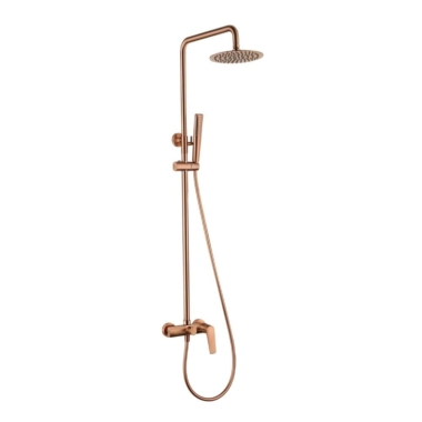 Brushed Copper PVD shower