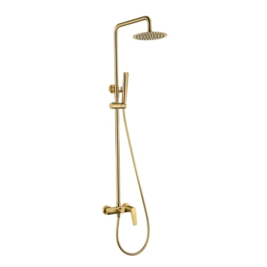 Brushed Gold PVD shower