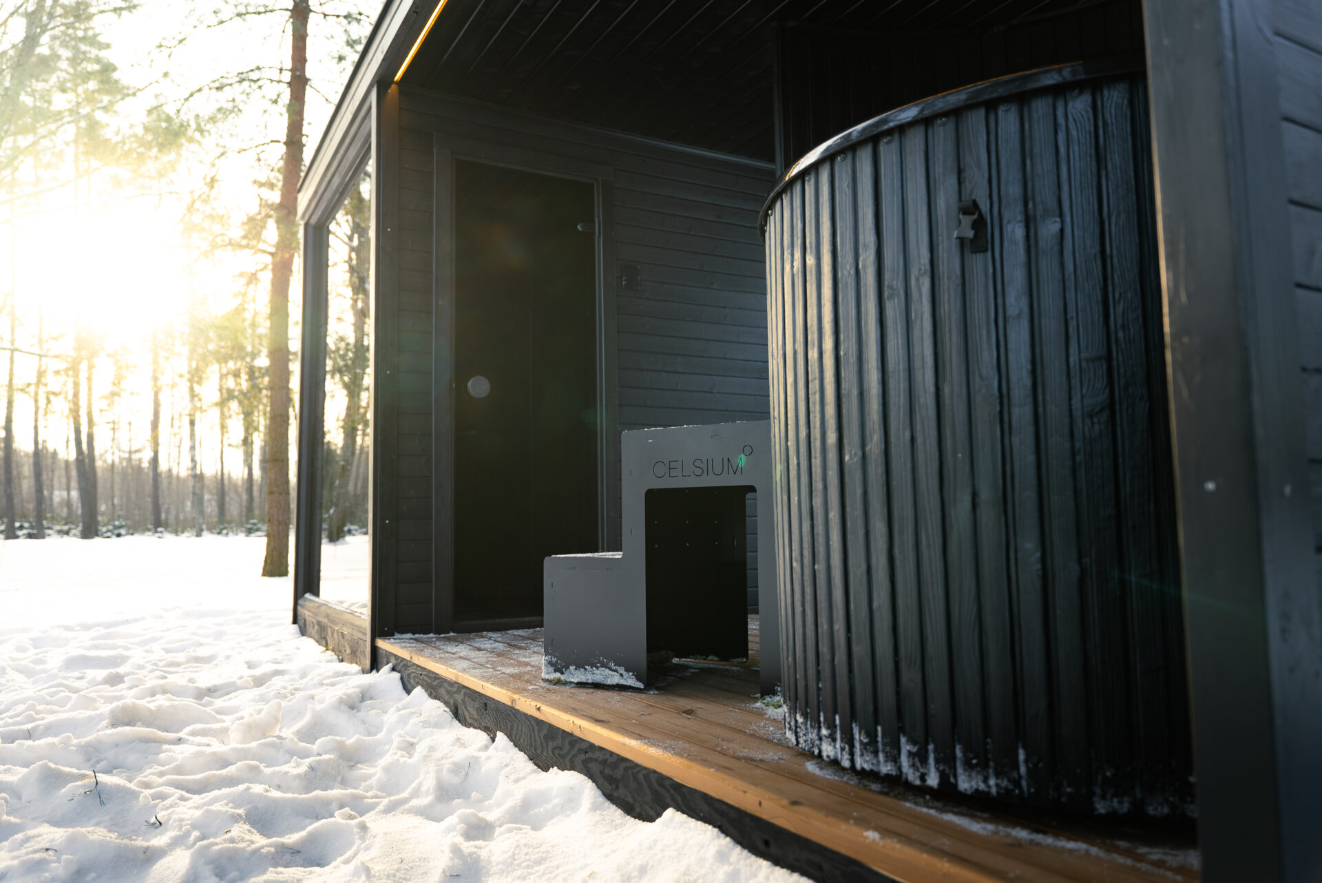 Tauras modular air outdoor sauna