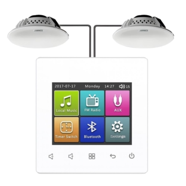 Music Center For Sauna - GSTS60T, Smart Home on Wall Music Amplifier, White